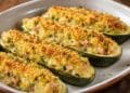 La cultura nel piatto, zucchine ripiene di patate e prosciutto cotto gratinate al forno