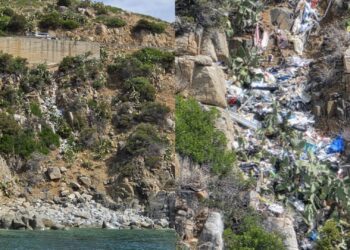 Una discarica a cielo aperto lungo la litoranea per Villasimius