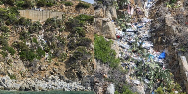 Una discarica a cielo aperto lungo la litoranea per Villasimius