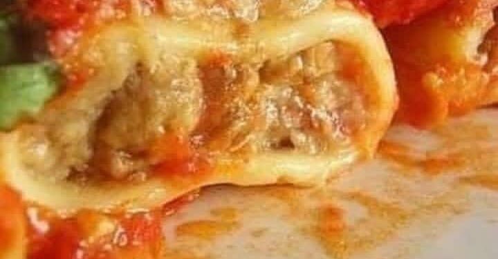 La cultura nel piatto, paccheri ripieni di melanzane e provola affumicata