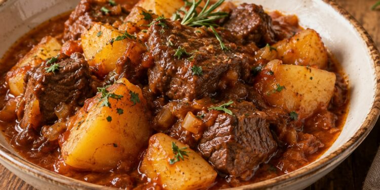 La cultura nel piatto, brasato con manzo e patate