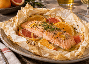 La cultura nel piatto: salmone al forno con agrumi