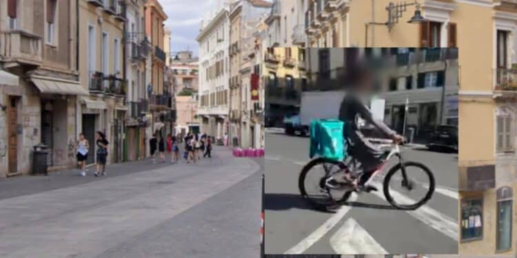 Cagliari, biciclette e monopattini a tutta velocità nelle aree pedonali di via Manno e via Garibaldi
