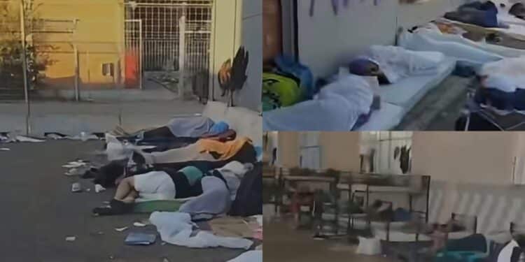 Monastir, immagini choc dal centro di accoglienza: ammassati per terra e senza materasso