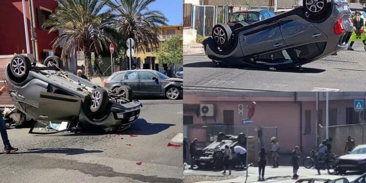 Assemini, ennesimo incidente stradale tra le vie Tevere e Rio Sa Murta