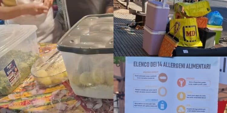 Alimenti conservati ed esposti in contenitori di plastica, a Quartu la sagra etnica tra caldo e polemiche
