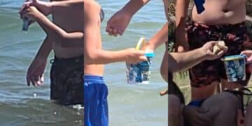 Quartu Sant’Elena, turisti cafoni al Poetto pescano con amo e lenza in riva  in mezzo ai bagnanti