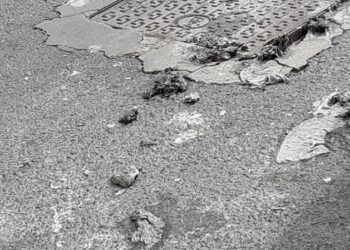 Sestu, dopo un acquazzone via Monserrato si riempie di liquami fognari