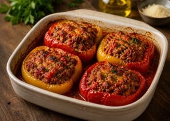 La cultura nel piatto, peperoni ripieni alla mediterranea