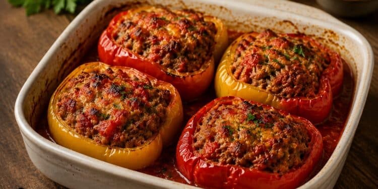 La cultura nel piatto, peperoni ripieni alla mediterranea
