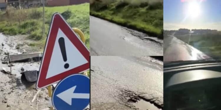Monserrato, la perdita infinita di acqua tra via Decio Mure e via degli Astri: passano gli anni ma la situazione non cambia