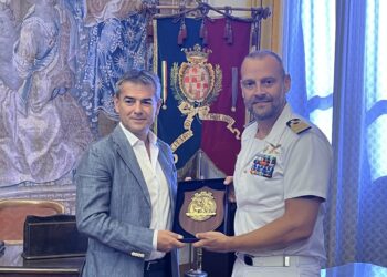 Cagliari, Massimo Zedda dà il bentornato in Italia alla nave Amerigo Vespucci
