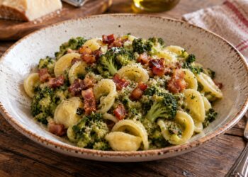 La cultura nel piatto, orecchiette con broccoli e pancetta