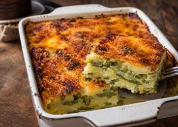La cultura nel piatto, sformato gratinato di fagiolini e patate