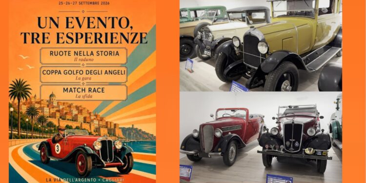 Cagliari: rombano i motori, al via “Ruote nella Storia 2026 – La Via dell’Argento”