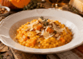 La cultura nel piatto: risotto con la zucca, pecorino e mandorle