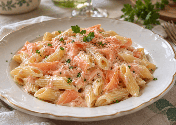 La cultura nel piatto: mezze penne al salmone affumicato con panna