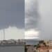 Forte temporale a Portoscuso e una tromba marina a Calasetta: pioggia e temperature in picchiata nel Sud Sardegna