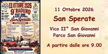 San Sperate : grande attesa per il 9° Raduno Fiat 500 e auto d’epoca