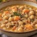 La cultura nel piatto, zuppa di ceci e farro
