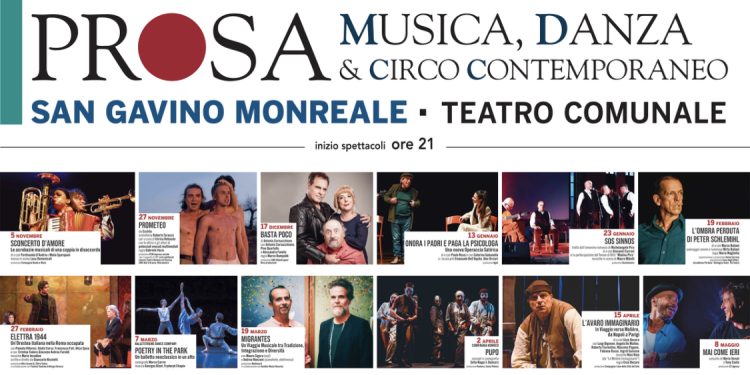 San Gavino Monreale, al Teatro Comunale la stagione di Prosa, Musica, Danza & Circo Contemporaneo 2026-2027