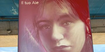 Monserrato, un murale per la piccola Denise sotto il ponte della metro