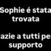 Sophie è stata ritrovata, sospiro di sollievo per la 11enne scomparsa da Su Planu