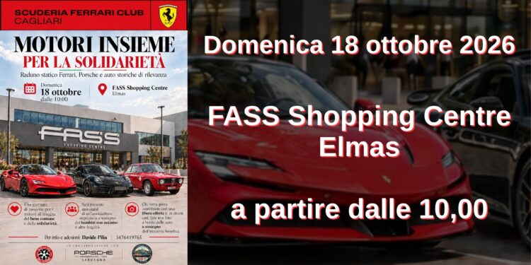 Elmas: grande attesa per l’evento “Motori insieme per la solidarietà”