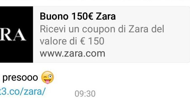 zara whatsapp